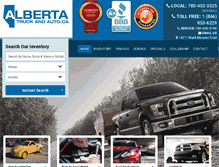 Tablet Screenshot of albertatruckandauto.ca